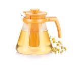 Чайник TEO 1.25л, с ситечками для заваривания, желтый